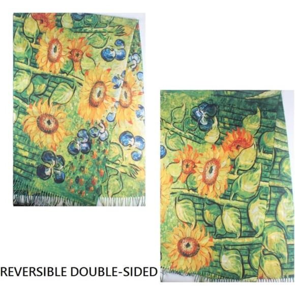 Soft Cashmere Feel Scarf For Women Winter Warm Scarves Large Shawl - Picture 3 of 3